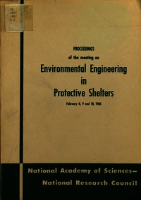 Cover Image: Proceedings of the Meeting on Environmental Engineering in Protective Shelters