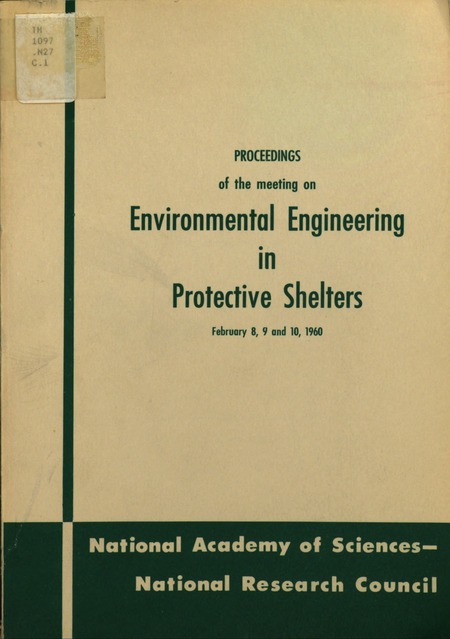 Proceedings of the Meeting on Environmental Engineering in Protective Shelters