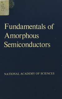 Cover Image: Fundamentals of Amorphous Semiconductors