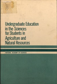 Undergraduate Education in the Sciences for Students in Agriculture and Natural Resources: Summary of Proceedings of Regional Conferences