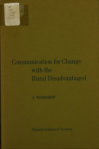 Communication for Change With the Rural Disadvantaged: A Workshop