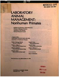 Cover Image: Laboratory Animal Management