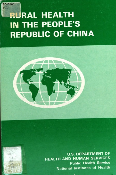 Cover: Rural Health in the People's Republic of China: Report of a Visit by the Rural Health Systems Delegation, June 1978