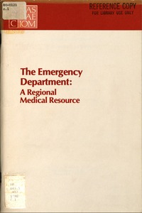 Cover Image: Emergency Department
