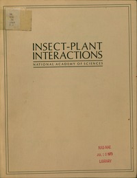 Cover Image: Insect-Plant Interactions