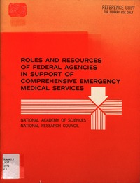 Cover Image: Roles and Resources of Federal Agencies in Support of Comprehensive Emergency Medical Services