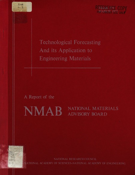Technological Forecasting and Its Application to Engineering Materials