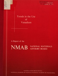 Cover Image:Trends in the Use of Vanadium