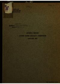 Cover Image: General Report Atomic Bomb Casualty Commission