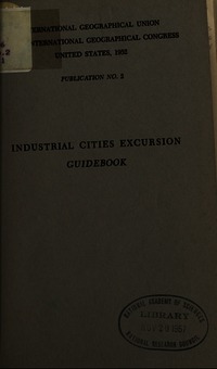 Cover Image: Industrial Cities Excursion Guidebook