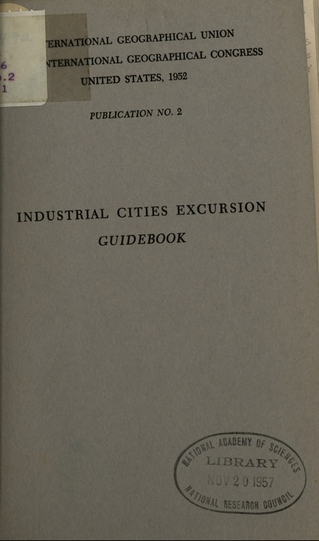 Industrial Cities Excursion Guidebook