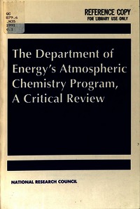 The Department of Energy's Atmospheric Chemistry Program: A Critical Review