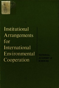 Cover Image: Institutional Arrangements for International Environmental Cooperation