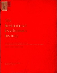 Cover Image: The International Development Institute