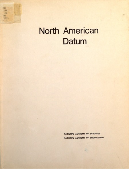 Cover: North American Datum