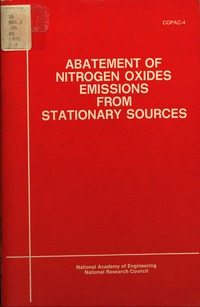 Cover Image: Abatement of Nitrogen Oxides Emissions From Stationary Sources
