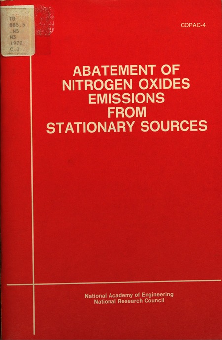 Abatement of Nitrogen Oxides Emissions From Stationary Sources