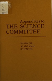 Cover Image: Appendixes to the Science Committee