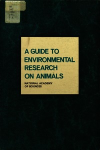 Cover Image: A Guide to Environmental Research on Animals