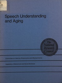 Speech Understanding and Aging