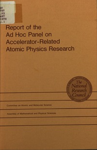 Report of the Ad Hoc Panel on Accelerator-Related Atomic Physics Research
