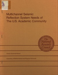 Cover Image: Multichannel Seismic Reflection System Needs of the U.S. Academic Community