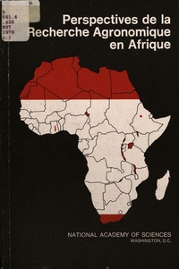 Perspectives de la Recherche Agronomique en Afrique
