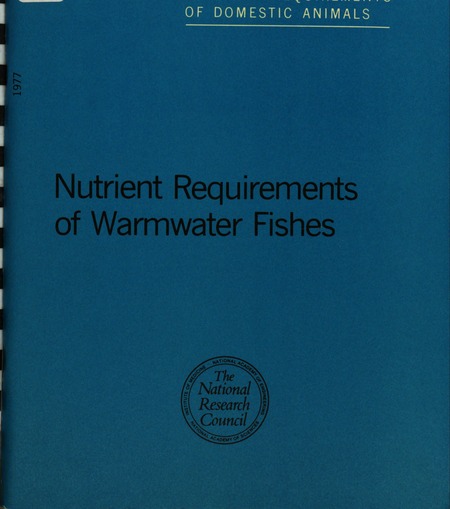 Cover: Nutrient Requirements of Warmwater Fishes