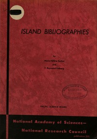 Cover Image: Island Bibliographies