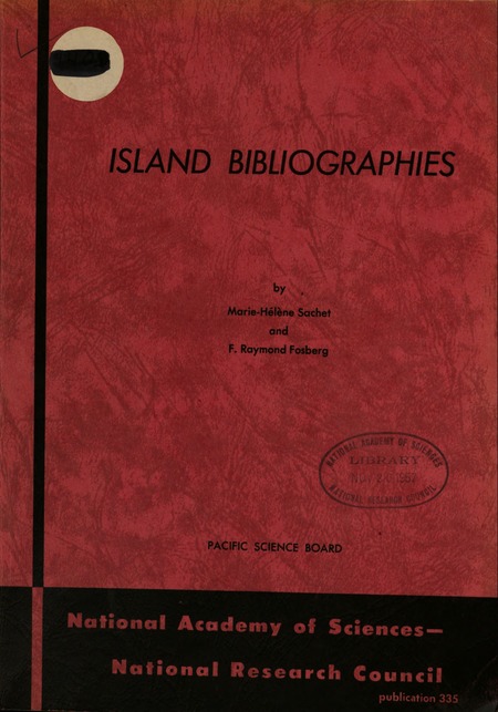 Island Bibliographies: Micronesian Botany, Land Environment and Ecology of Coral Atolls, Vegetation of Tropical Pacific Islands