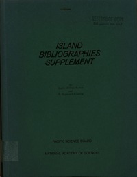 Cover Image: Island Bibliographies Supplement