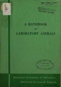 Cover Image: Handbook of Laboratory Animals