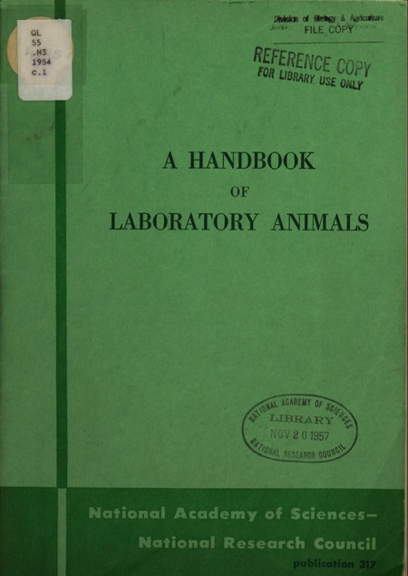 Handbook of Laboratory Animals |The National Academies Press