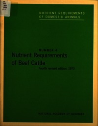 Cover Image: Nutrient Requirements of Beef Cattle