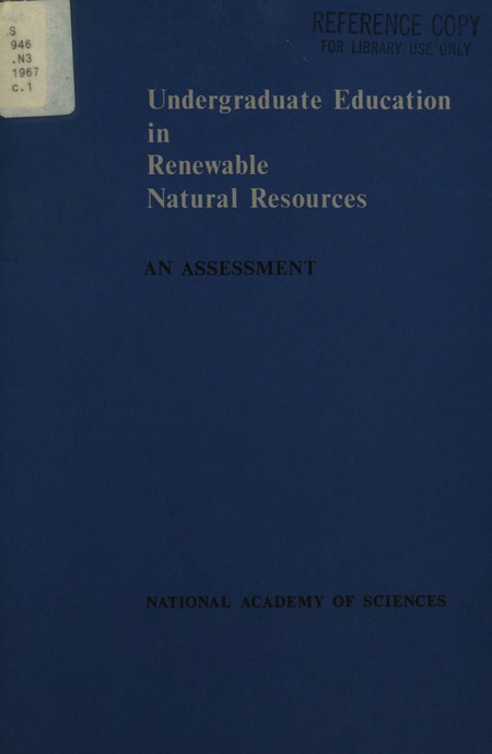 Undergraduate Education in Renewable Natural Resources: An Assessment