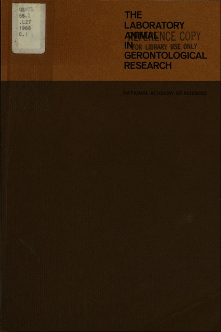 The Laboratory Animal in Gerontological Research