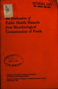 Cover Image: An Evaluation of Public Health Hazards From Microbiological Contamination of Foods