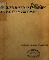 Cover Image: Ground-Based Astronomy