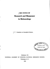 The Status of Research and Manpower in Meteorology