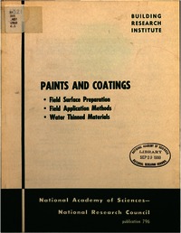 Cover Image: Paints and Coatings