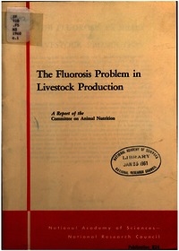 Cover Image: Fluorosis Problem in Livestock Production