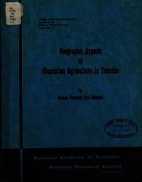 Cover Image: Geographic Aspects of Plantation Agriculture in Yucatan