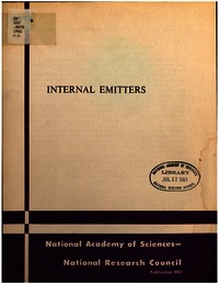 Cover Image: Internal Emitters