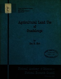Cover Image: Agricultural Land Use of Guadeloupe