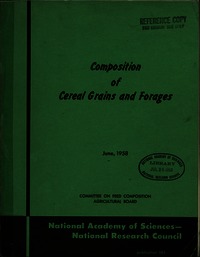 Composition of Cereal Grains and Forages