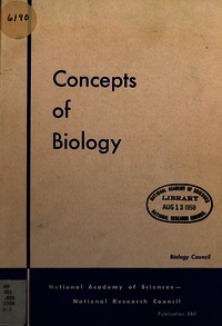 Cover Image: Concepts of Biology