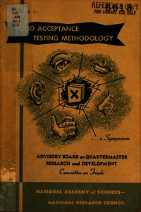 Cover Image: Food Acceptance Testing Methodology