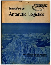 Cover Image: Symposium on Antarctic Logistics