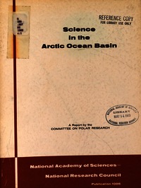 Cover Image: Science in the Arctic Ocean Basin