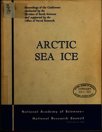 Cover Image: Arctic Sea Ice